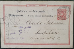 1890. Deutsches Reich. Adler 10 Pf. Ganzsache. - Briefkaarten