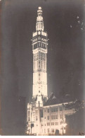 59 - N°90435 - LILLE - Le Beffroi Dans La Nuit - Carte Photo - Lille