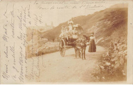 63 - N°90447 - SAINT-NECTAIRE (environ) - Des Femmes Et Des Enfants Dans Une Calèche Tirée Par Un âne - Carte Photo - Saint Nectaire