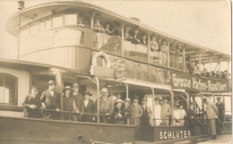 Hamburg, Grosse Hafen Rundfahrt Schlüter  (originele Fotokaart) - Harburg