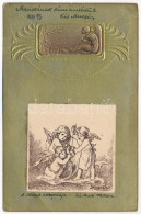 * T2/T3 1904 Arany Dombornyomott Szecessziós Művészlap / Art Nouveau Embossed Golden Art Postcard (EB) - Ohne Zuordnung