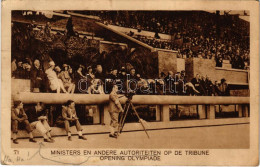 T3 1928 Amsterdam - Ministers En Andere Autoriteiten Op De Tribune Opening Olympiade / 1928 Summer Olympics In Amsterdam - Non Classés