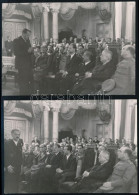 * Cca 1945-1946 Tildy Zoltán (1889-1961) Miniszterelnök, Később Köztársasági Elnök (1946-1948) Hallgatja A Felszólalókat - Non Classés
