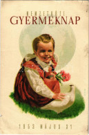 ** T3 1953 Nemzetközi Gyermeknap. Kiadja A Magyar Nők Demokratikus Szövetsége / International Children's Day Propaganda  - Non Classés