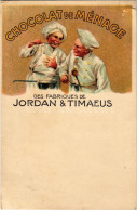 ** T2/T3 Chocolat De Ménage Des Fabriques De Jordan & Timaeus / German Chocolate Company Advertisement. Litho (fl) - Zonder Classificatie