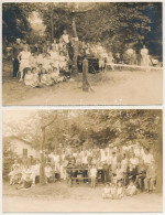 * 2 Db RÉGI Tenisz Verseny Fotólap. Schäffer Udvari Fényképész Budapest / 2 Pre-1945 Tennis Tournament Postvardcard, Pho - Ohne Zuordnung