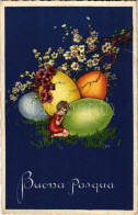 * T3 1926 Buona Pasqua / Olasz Húsvéti üdvözlet / Italian Easter Greeting. Degami 933. (Rb) - Non Classificati