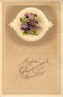 T2/T3 1919 Herzlichen Glückwunsch Zum Geburtstage / Születésnapi üdvözlet - Dombornyomott / Birthday Greeting - Embossed - Unclassified