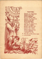 T3 1944 Testvér! Ne Szomorkodj / Hungarian Religious Art Postcard S: Márton L. (fa) - Zonder Classificatie
