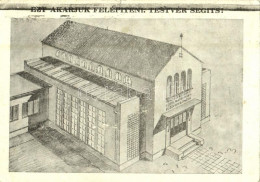 T2/T3 1940 "Ezt Akarjuk Felépíteni. Testvér Segíts!", Külsőjózsefvárosi Református Missziói Egyház Kiadása (15,5 Cm X 10 - Zonder Classificatie