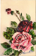 * T2 1925 Rózsák, Kézzel Készült, Festett Képeslap / Roses, Hand-made Postcard S: Julia (non PC) - Non Classificati