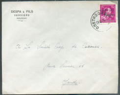 LEOPOLD II 1Fr.50 Col Ouvert -10% Perforé Obl. Sc OOSTROOZEBEKE Sur Lettre Du 21-8-46 Vers Gand. - 22150 - 1946 -10%