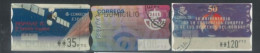SPAIN -2000 - HASPASAT IC SATELLITE, 50th ANIV OF CONVENTION OF HUMAN RIGHTS SET OF 3 OF DIFFERENT VALUES, USED . - Gebruikt