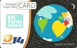 Israel: Prepaid Bezeq -  Globe 08/08 - Israël