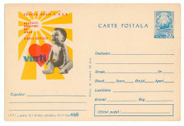 IP 65 A - 468b Blood Donation, Romania - Stationery - Unused - 1965 - Postwaardestukken