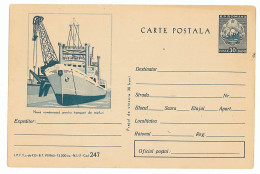 IP 65 A - 247b-a SHIP, Romania - Stationery - Unused - 1965 - Postal Stationery