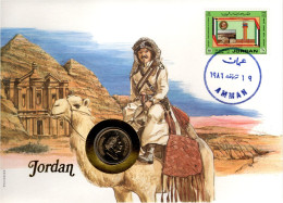 Numisbrief - Jordanien - Giordania