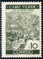 Cabo Verde - 1948 - Views / Vila Ribeira Grande - MNG - Isola Di Capo Verde