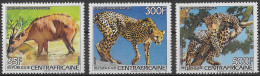 CENTRAFRIQUE - ANIMAUX SAUVAGES - N° 736, 738 ET PA 347 - NEUF** MNH - Sonstige & Ohne Zuordnung