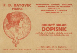 Mucha, Alfons Prag Original-Umschlag (11x16 Cm) Der Firma F.B. Batovec II - Mucha, Alphonse