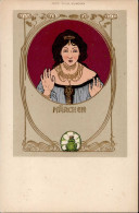 Jugendstil Märchen Prägekarte I-II Art Nouveau - Altri & Non Classificati