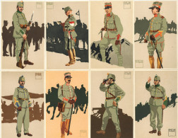 Huber, Emil Lot Mit 8 Künstlerkarten Militär Schweiz 1914 - Sonstige & Ohne Zuordnung