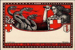 T.WALCH - Dekorative Künstlerkarte Zentrale Für Kriegsfürsorge MANNHEIM I - Sonstige & Ohne Zuordnung