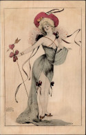 Jözsa, Carl Jugendstil Erotik Rs. Wie Steglitzer Werkstätte I-II Art Nouveau Erotisme - Altri & Non Classificati