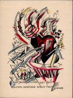 Kampmann, Walter Expressionismus Neujahrskarte 1920 (keine AK-Einteilung) - Sonstige & Ohne Zuordnung