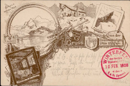 Diemer, Zeno Braunschweiger Hütte Die Früheste Bekannte Ansichtskarte Diemers Von 1894 Gelaufen 1898 Mit Seltenen DÖAV-S - Otros & Sin Clasificación