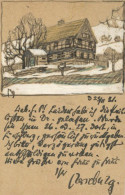 Merseburg, Otto Wilhelm Handgemalte Und Handgeschrieben AK 1921 I-II - Sonstige & Ohne Zuordnung