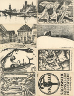 Kunstgeschichte Dresden SÄCHSISCHER KÜNSTLER HILFSBUND Partie Von 15 Ansichtskarten I-II - Autres & Non Classés