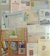 Esperanto Sammlung Von Diversen Postalischen Belegen, Ansichtskarte, Mehrere Alte Abzeichen Von Kongressen - Esperanto