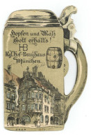 Mechanik-Karte München Bier  Kgl. Hofbräuhaus I-II Bière - Non Classificati