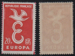 VARIETE D' ESSUYAGE / 1958 EUROPA # 1173 ** (ref T2147) - Nuevos