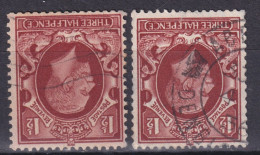 YT 189b - SG52a + SG53A - Small & Intermediate Formats - Fil Renversé - Wmk Inverted - Oblitérés