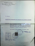 1949 DOCUMENTO - MARCA DA BOLLO CONSOLARE ITALIA REGNO - GRAN CANARIA - S6873 - Revenue Stamps