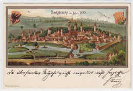 39066705 - Dinkelsbuehl, Lithographie Im Jahre 1632 Gelaufen, Mit Marke Und Stempel Von 1903. Leichter Stempeldurchdruc - Ansbach
