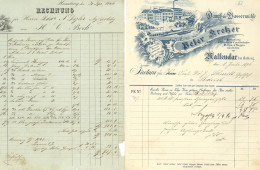 Firmenrechnung 15 Rechnungen Von 1846 Bis 1896, Einzeln In Folie II - Non Classés