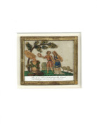 Freundschaftsbild Biedermeier Ca. 1810/20 Mit Applikation (7x8 Cm) I-II - Non Classés