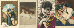 Poesie / Liebe Album Mit Ca. 200 Poesie-Karten Meist 1900 Bis 1930 I-II - Unclassified