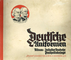Sammelbild-Album Deutsche Uniformen Album: Zeitalter Deutsche Freiheitskriege, Verlag Sturm-Zigaretten Dresden, 40 S. Ko - Andere & Zonder Classificatie