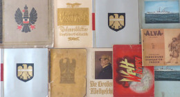 Sammelbild-Album Lot Mit 10 Stück Militär Geschichte Politik In Unterschiedlicher Erhaltung - Otros & Sin Clasificación