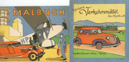 Kinderbuch 2 Malbücher Unsere Verkehrsmittel (unbenutzt) Vom Verlag Dessart Mainz II - Games & Toys
