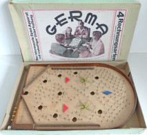 Spielzeug GERMA Spiel-Apparat 4 Rechnungsarten Um 1930, Mit Original-Schachtel Und Anleitung, Voll Funktionsfähig II Jou - Games & Toys