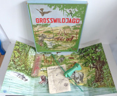 Spielzeug Spiel Grosswildjagd Von Mensler-Spiele Um 1930, Mit Original-Schachtel Und Anleitung, Voll Funktionsfähig II J - Jeux Et Jouets