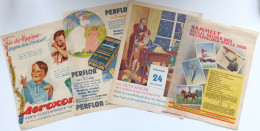 Werbung Ordner Mit 114 Werbekarten Und -Flyern, Alle Einzeln In Klarsichtfolie II Publicite - Werbepostkarten