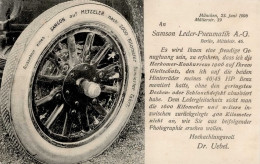 Werbung Samson Leder-Pneumatik Reifen I-II Publicite - Werbepostkarten