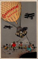 Werbung Hannover Ballon Continental Ballonstoff I-II Publicite - Publicité