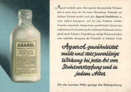 Werbung Agarol Bei Stuhlverstopfung 1940 I-II Publicite - Advertising
